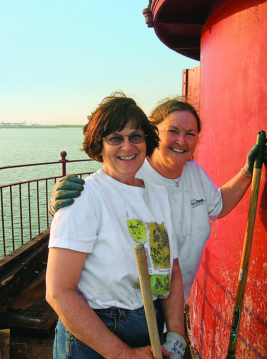 Sisters Joan Gonsoulin and Jackie Billingsley, along with their husbands, are the owners of Newport News Middle Ground Light in Hampton Roads.