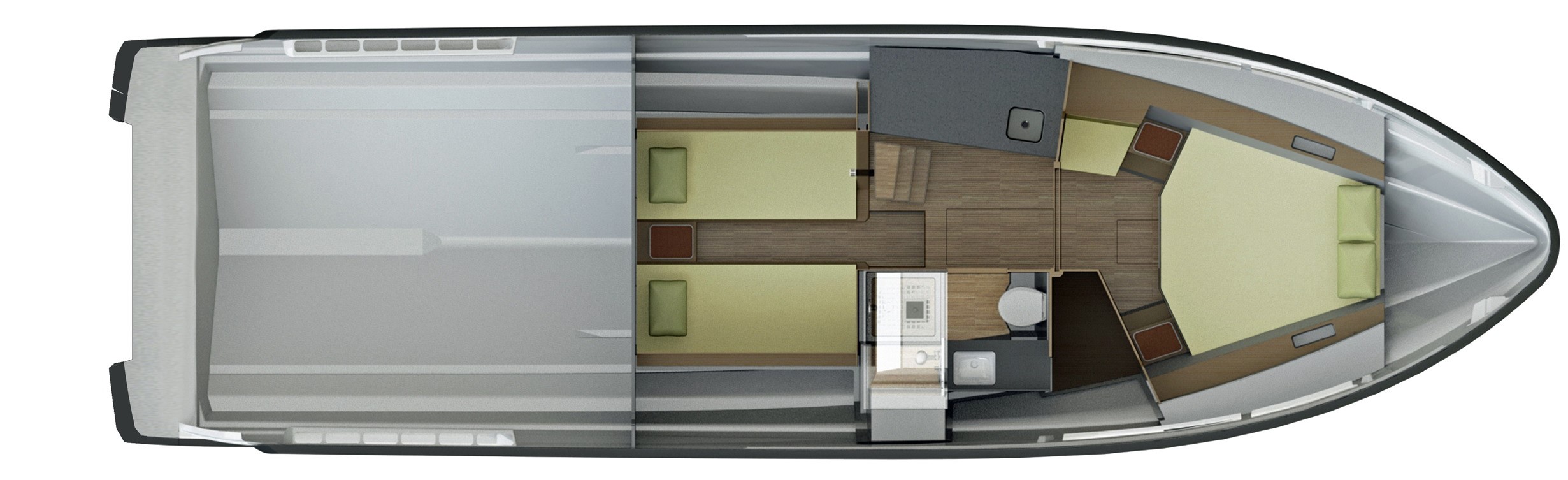 Windy SR44 SX accommodations plan, cabin layout