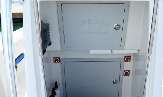 Andros Boatworks Offshore 32 battery access
