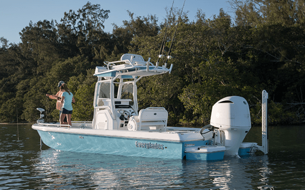 Everglades with 1 outboard