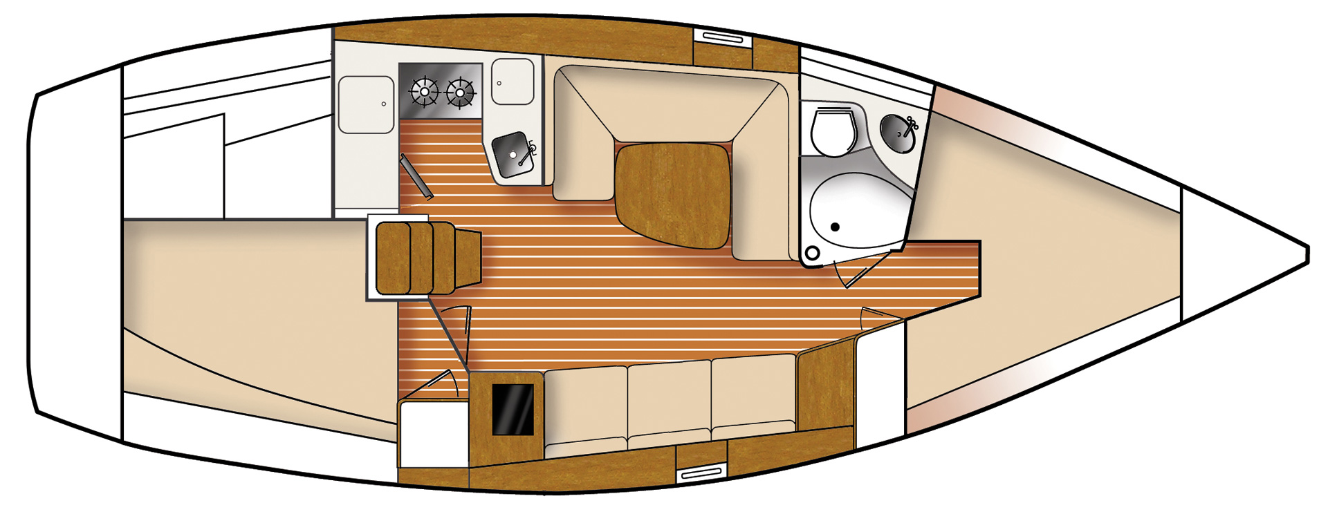 Catalina315-Interior plan