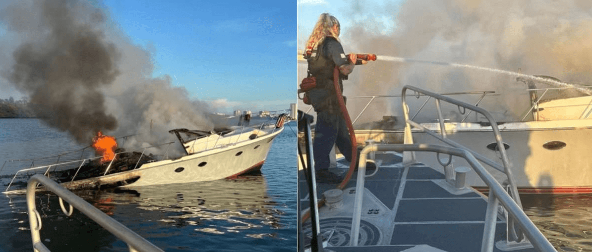 Accidents of the week, Boat Fire, Grounding, USCG, Drownings, Rescue Efforts