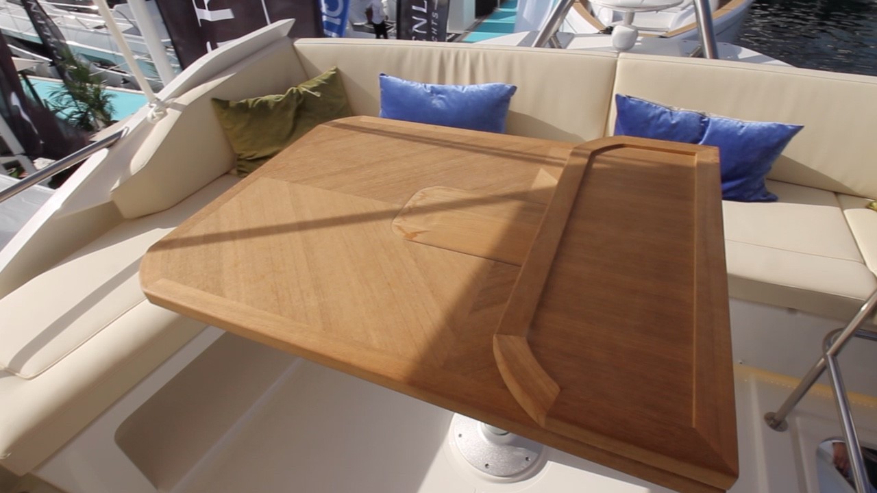 Aft deck table