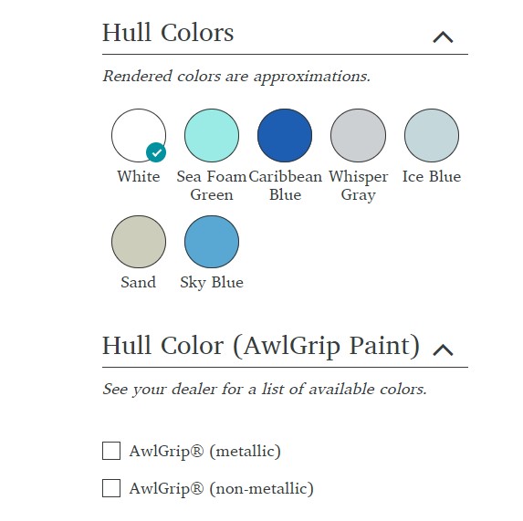 Hull colors