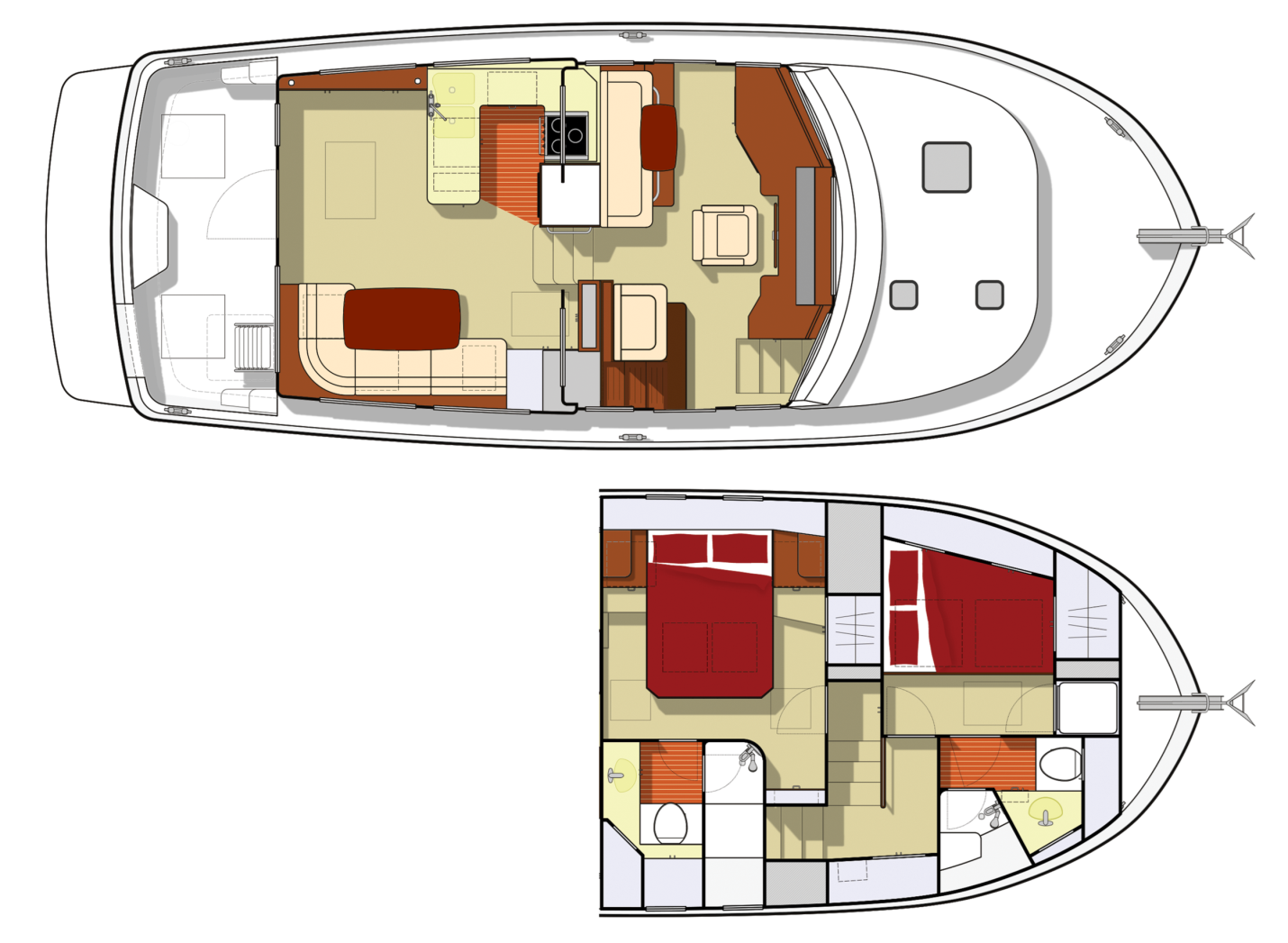 American Tug 435 layout