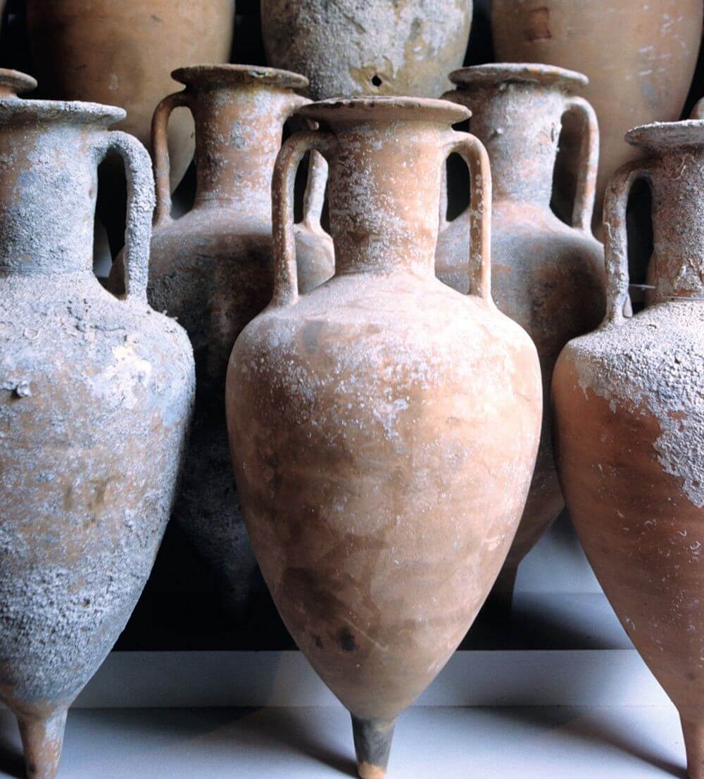 Amphorae at the Aeolian Archaeological Museum
