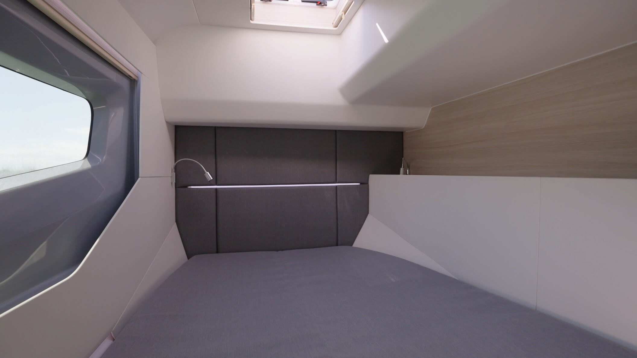 Aquila 42 Coupe Power Catamaran guest quarters