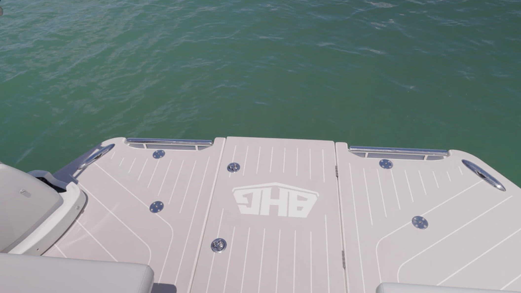Aquila 46 Coupe Power Catamaran swim platform