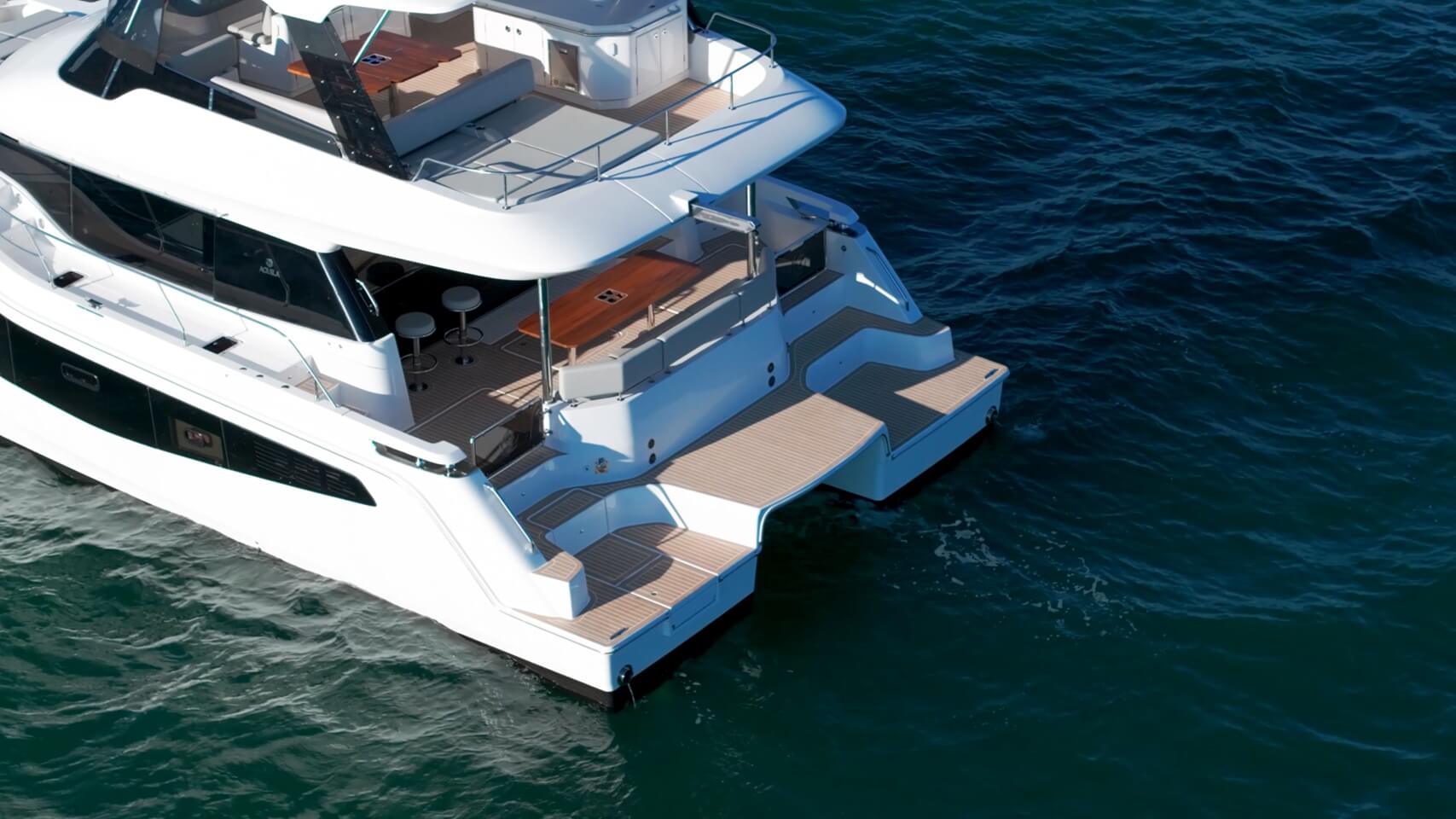 Aquila 46 Powercat launch and retrieval system for a tender or PWC