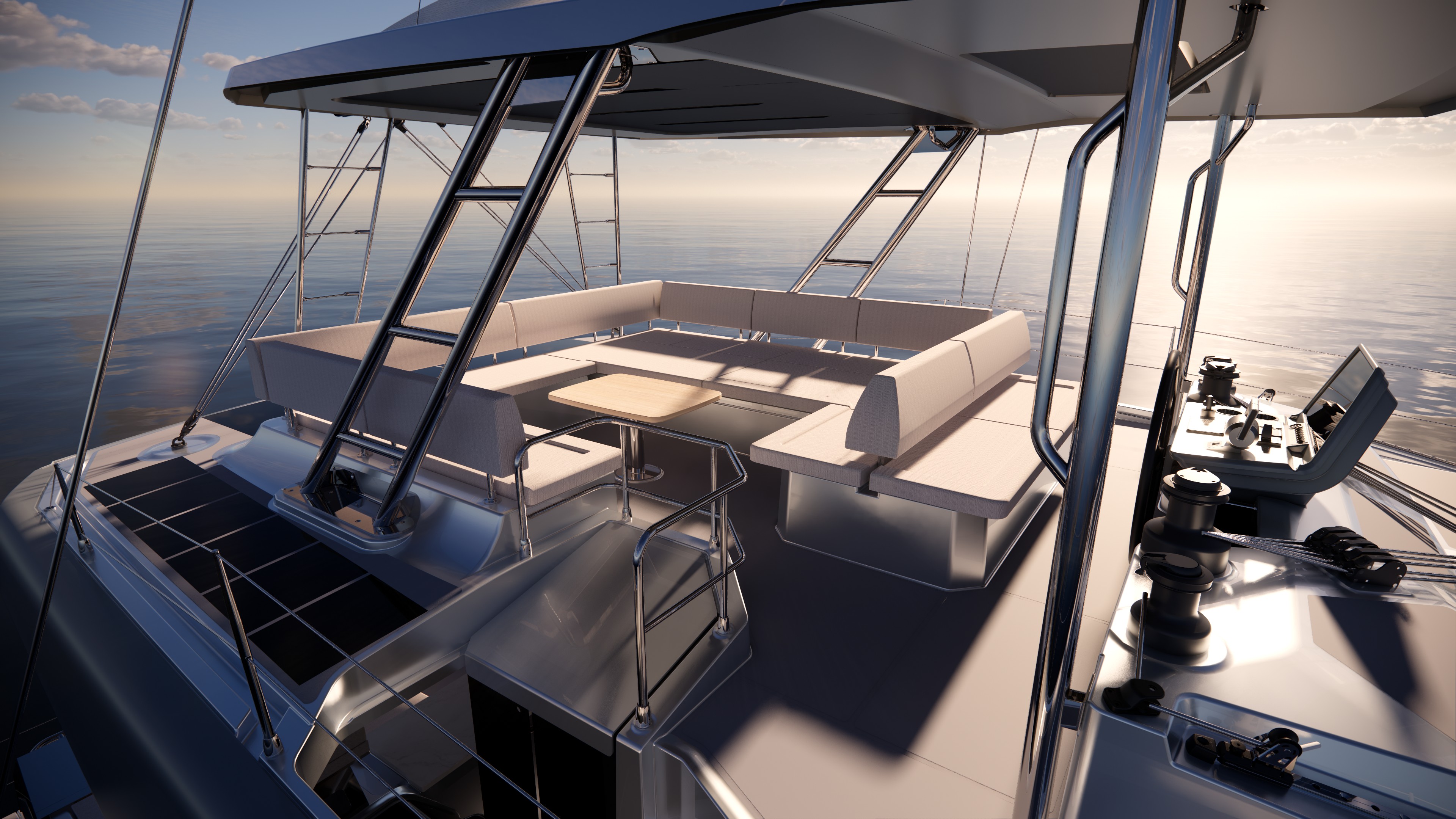 Aquila 50 Sail flybridge