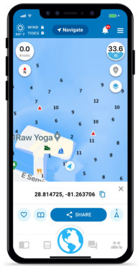 Argo app - share coordinates