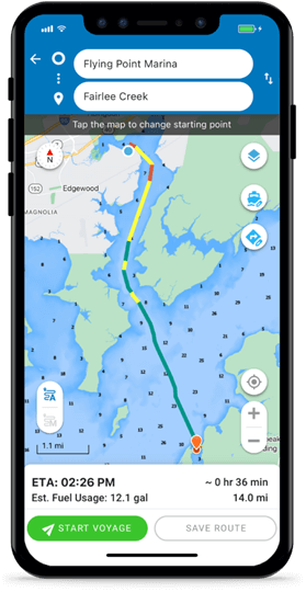 Argo app - map