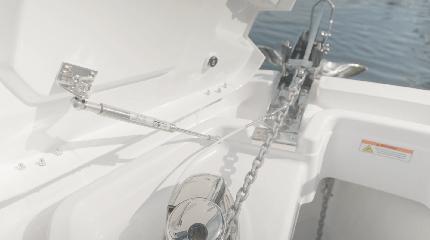 Axopar 29 Sun Top anchor locker