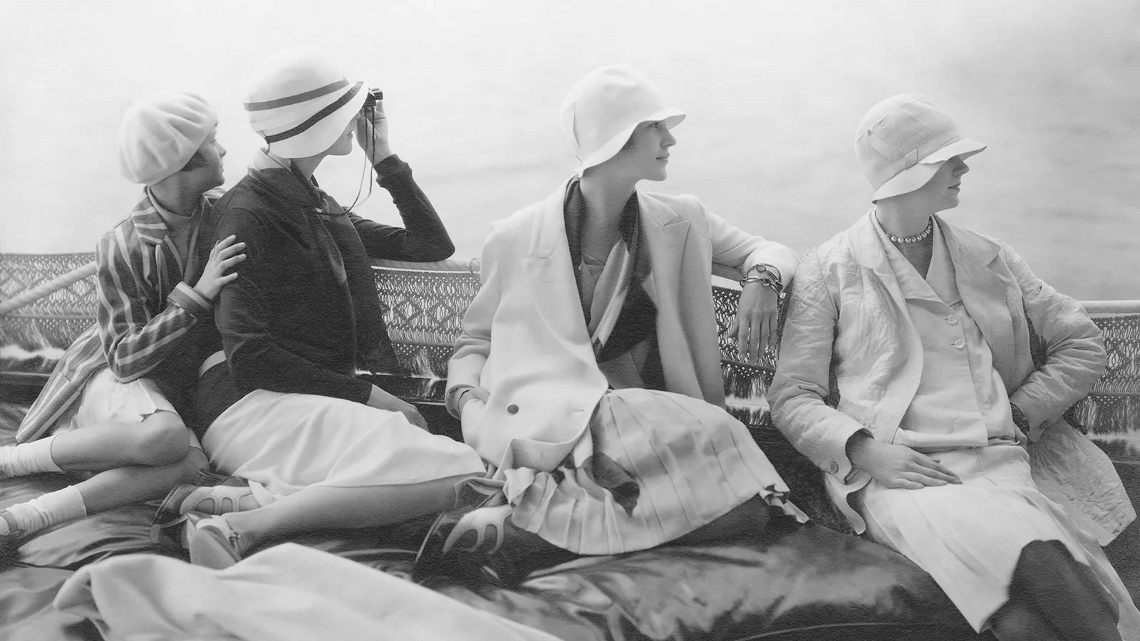Coco Chanel and friends yachting