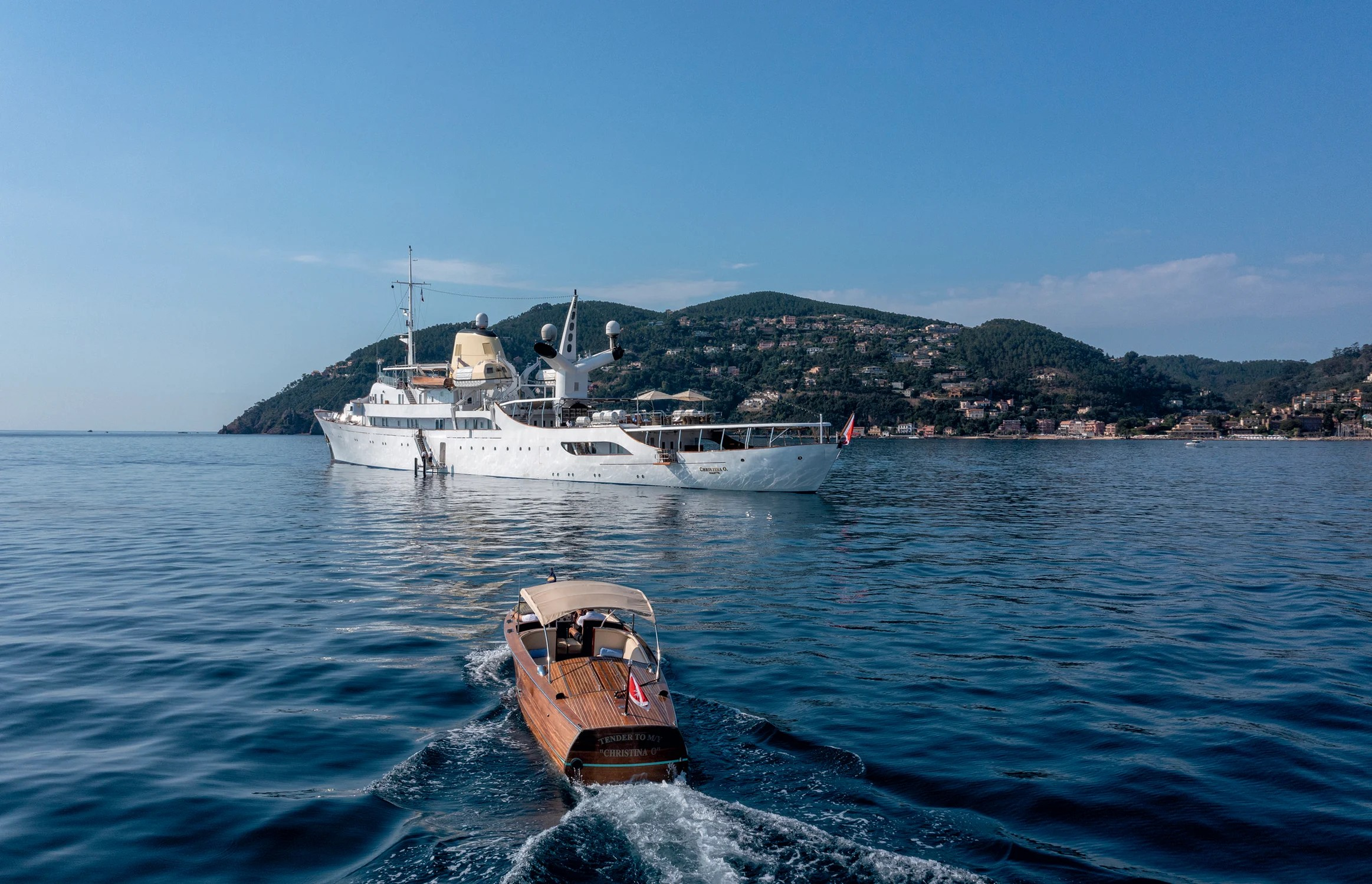 99m Iconic Hollywood Motor Yacht Christina O - tender
