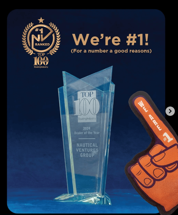 The coveted Boating Industry magazine Dealer of the Year award