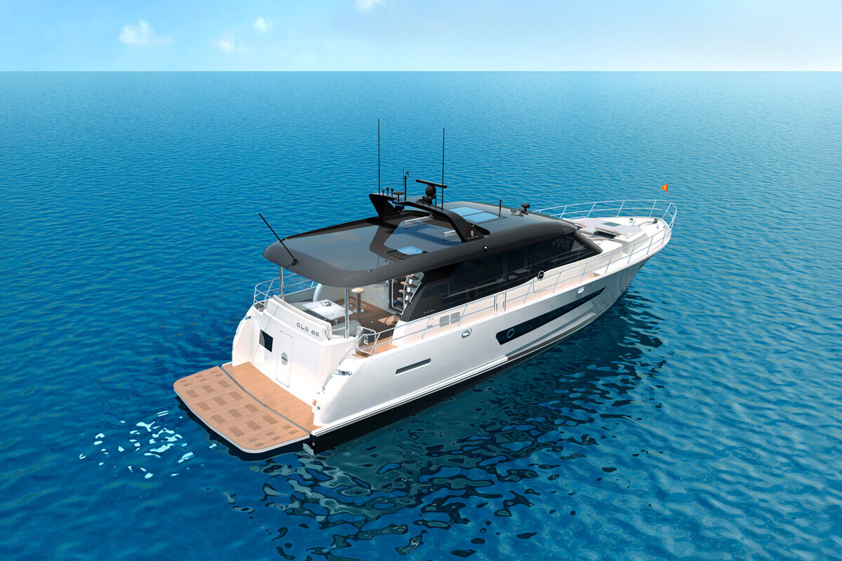 CL Yachts CLB65 SUV exterior view on the water