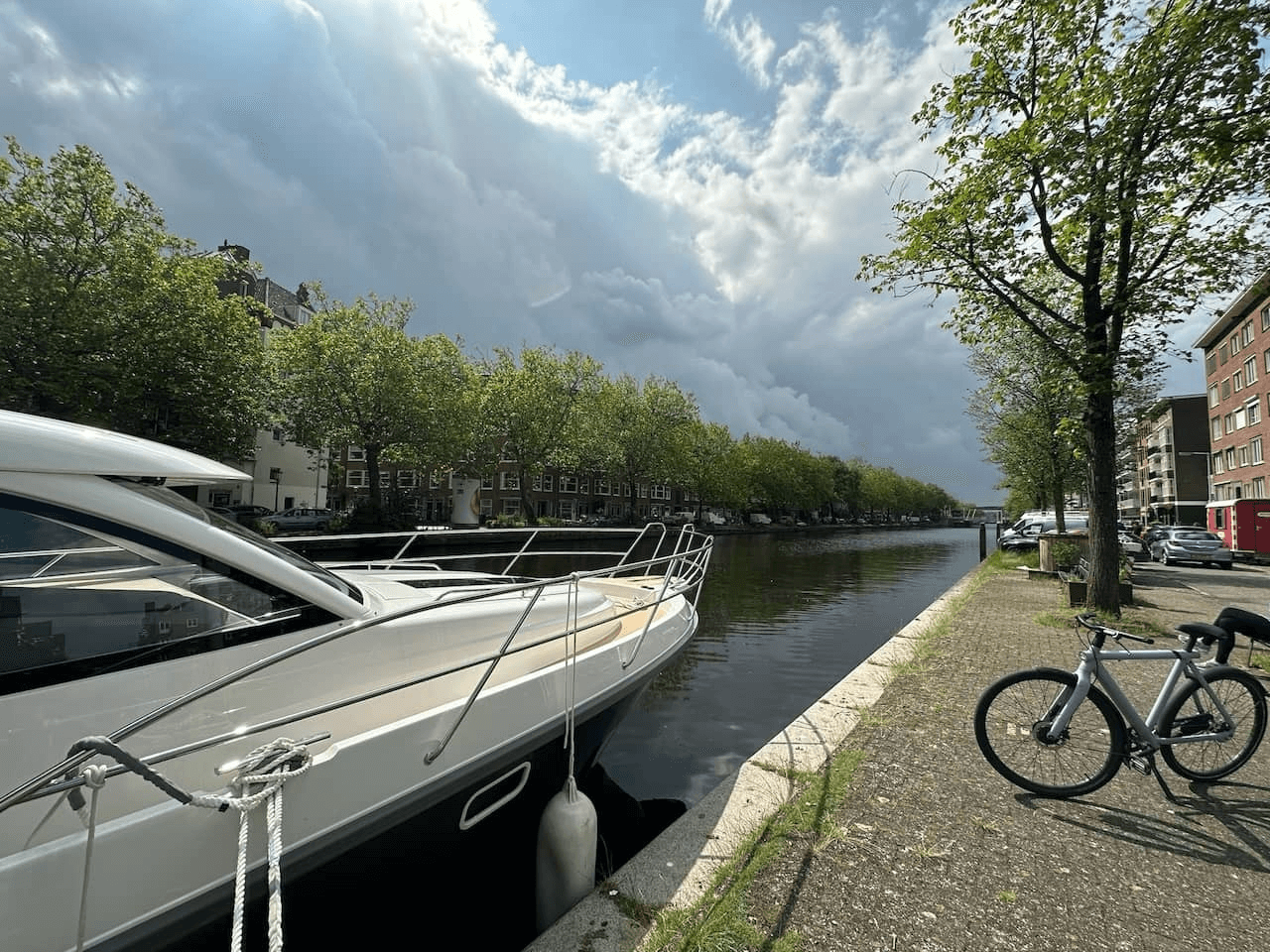 Canal side in Amsterdam