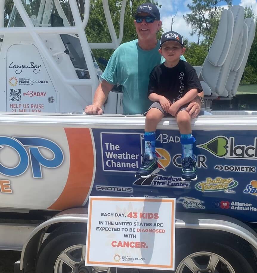 Captain “Red” Flowers set out to raise awareness and money for pediatric cancer research