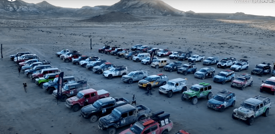 Capt. Shelley and Capt. Lou Clark at Rebelle Rally, 58 4x4 vehicles