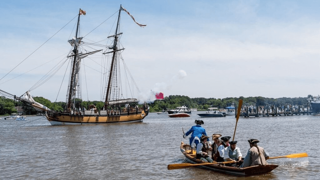 Chestertown, Maryland - A reenactment of the 1774 Chestertown Tea Party