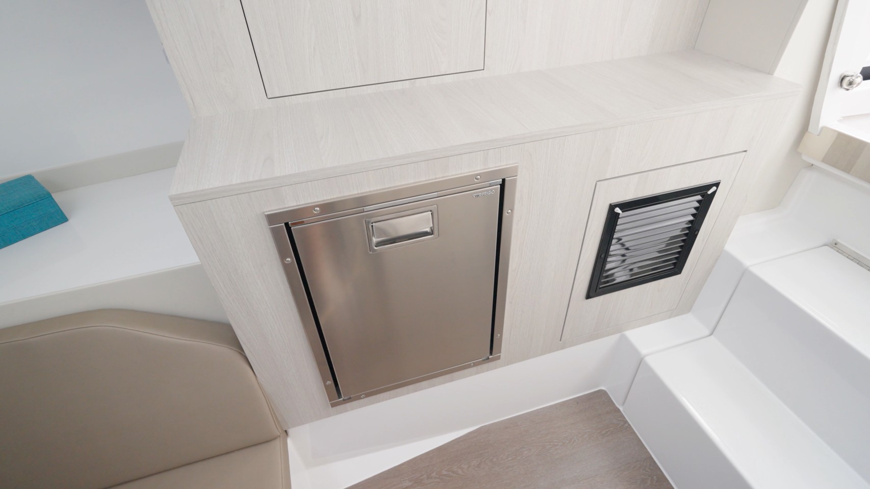 Cruisers 38 VTR EC refrigerator in forward cabin