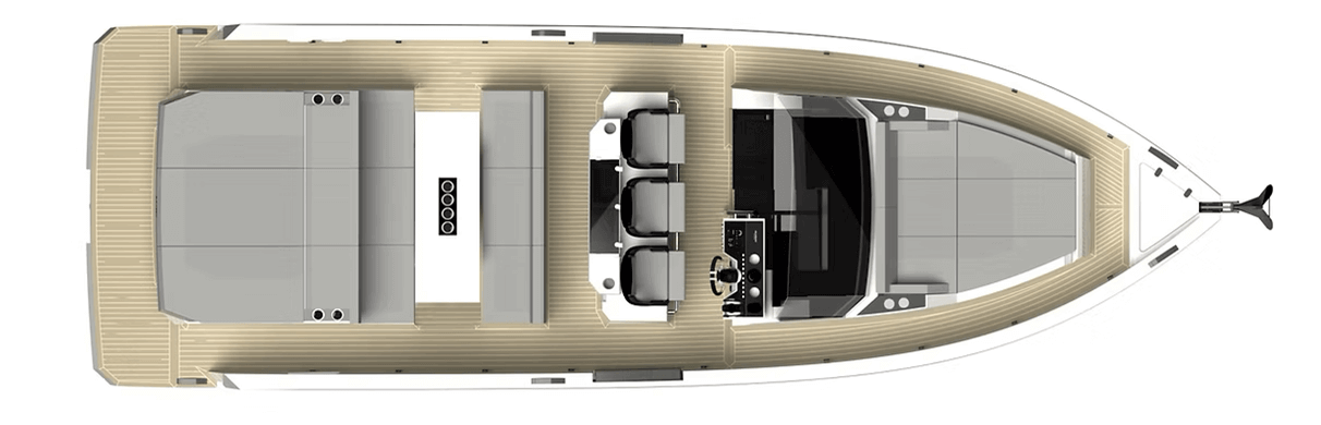 De Antonio D32 Open deck layout