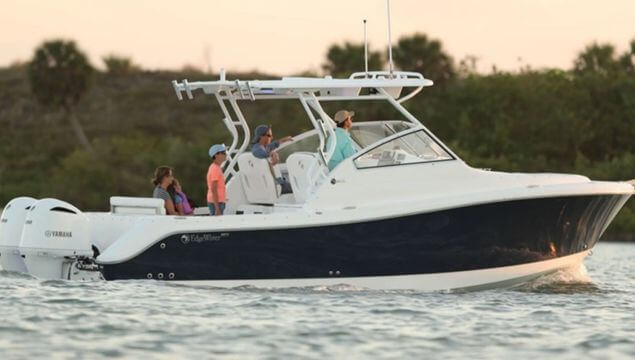 Edgewater 280 CX on the water