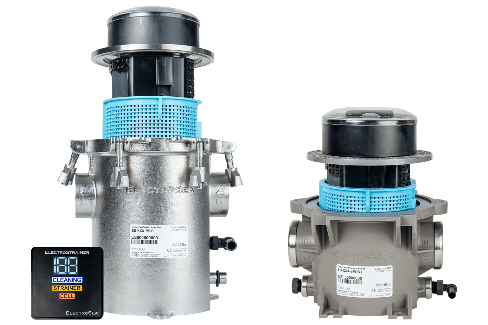 ElectroSea ElectroStrainer pro and sport