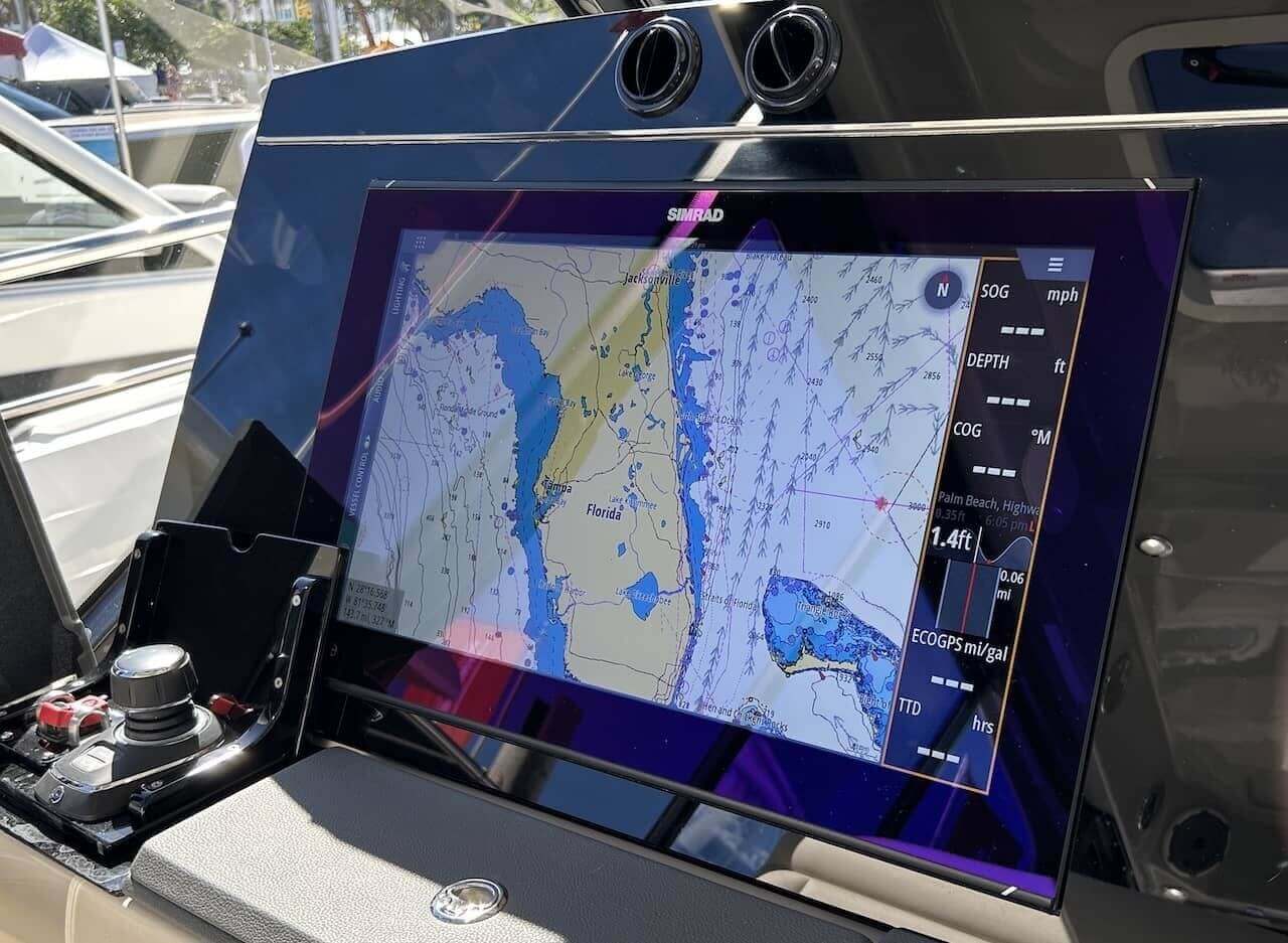 Extra-large display screens help captains navigate with modern digital charts