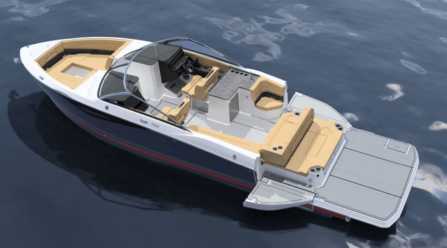 Four Winns H33 Fold out balconies