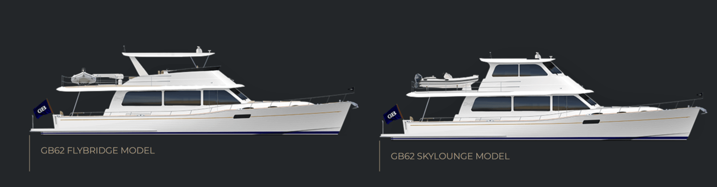 Grand Banks 62 available in Flybridge and Skylounge models