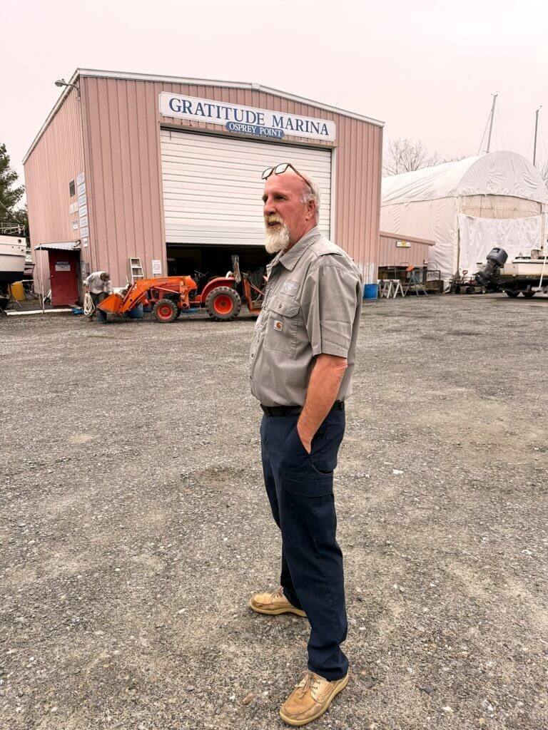 Gratitude Marina Service Manager Wade Hague, a Rock Hall native