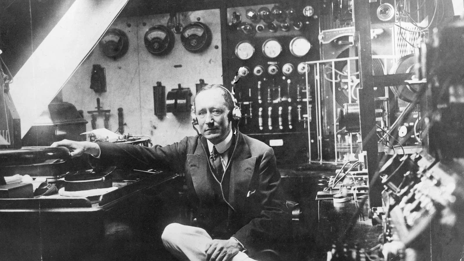 Guglielmo Marconi, inventor of radio and owner of Elettra