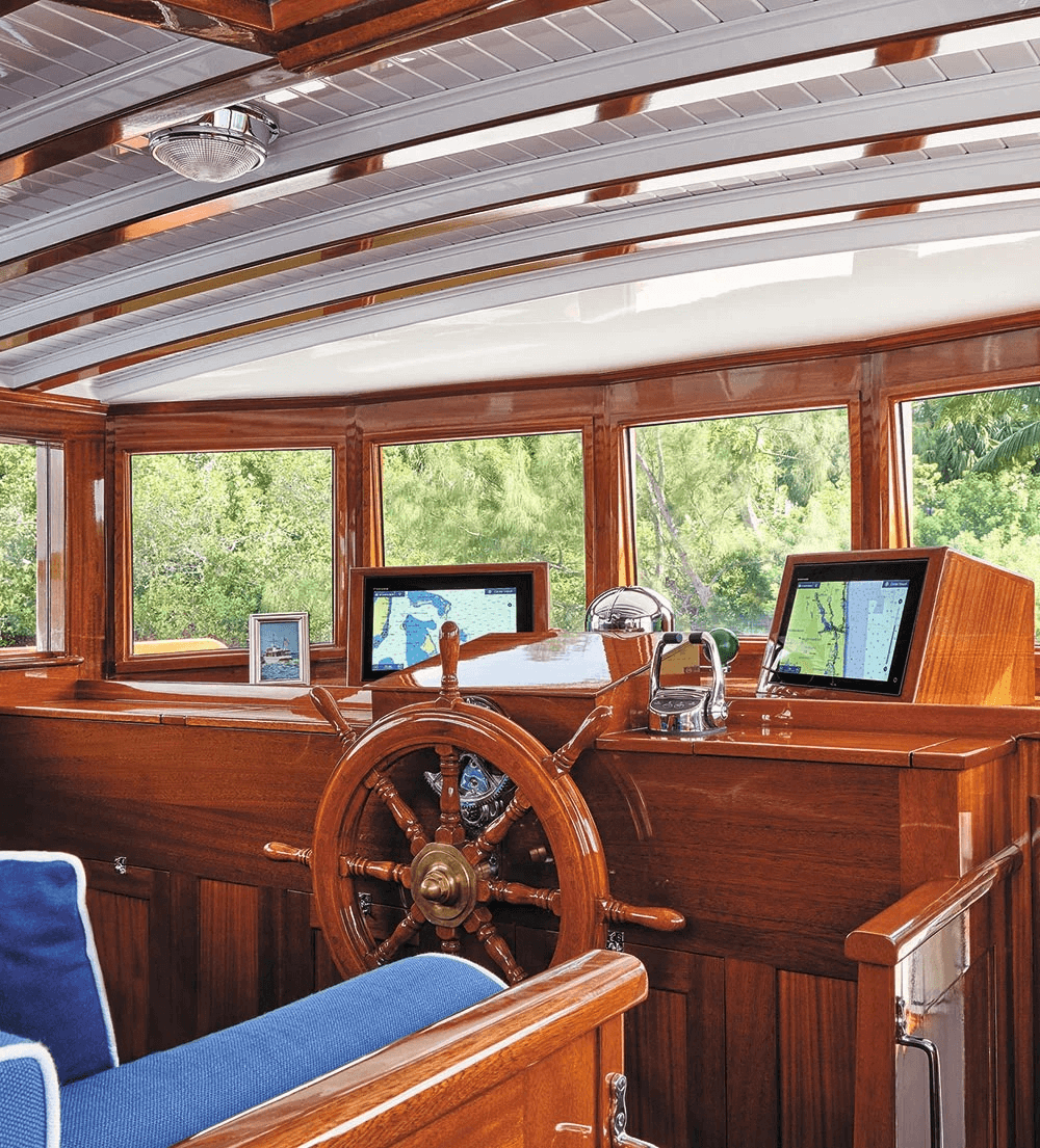 Honey Fitz - Ex-Presidential Yacht wheelhouse