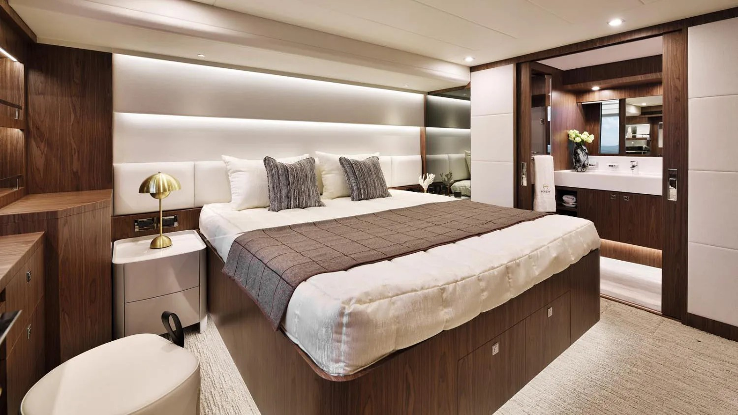 Horizon 24m V77 Cockpit Motor Yacht full-beam master