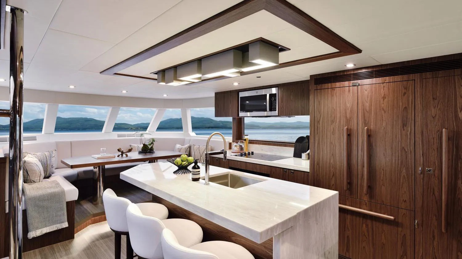 Horizon 24m V77 Cockpit Motor Yacht galley