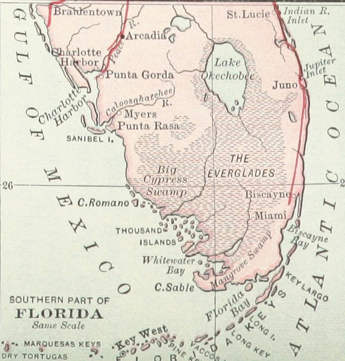 Map of Lake Okeechobee