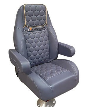 Lippert’s heated and cooled captain’s chairs offer multiple configurations