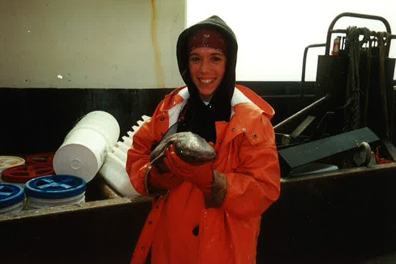 NOAA Fisheries scientist Beth Matta’s first encounter with a baby Pacific sleeper shark