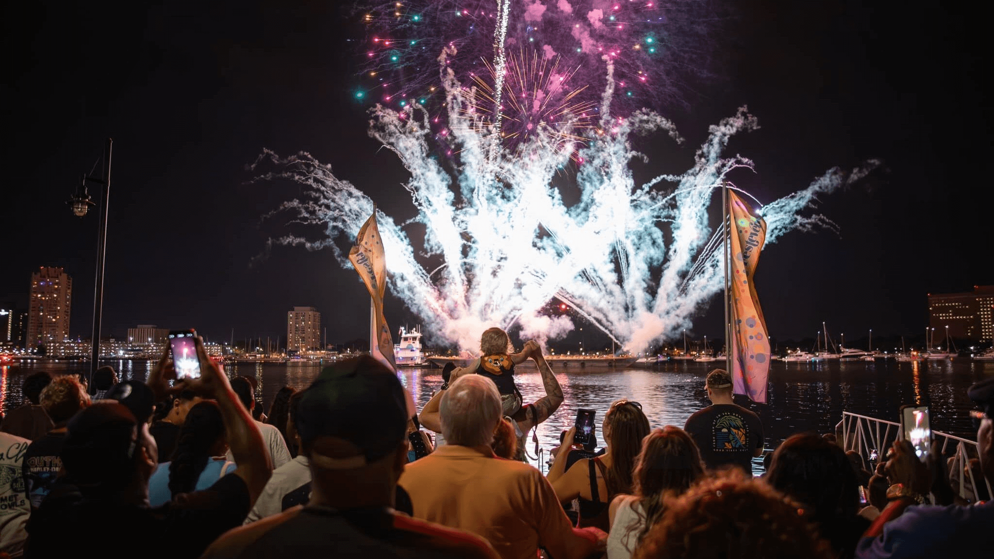 Norfolk, Virginia - Harborfest explodes on the Norfolk waterfront. Photo courtesy Festevents, the Harborfest organizers
