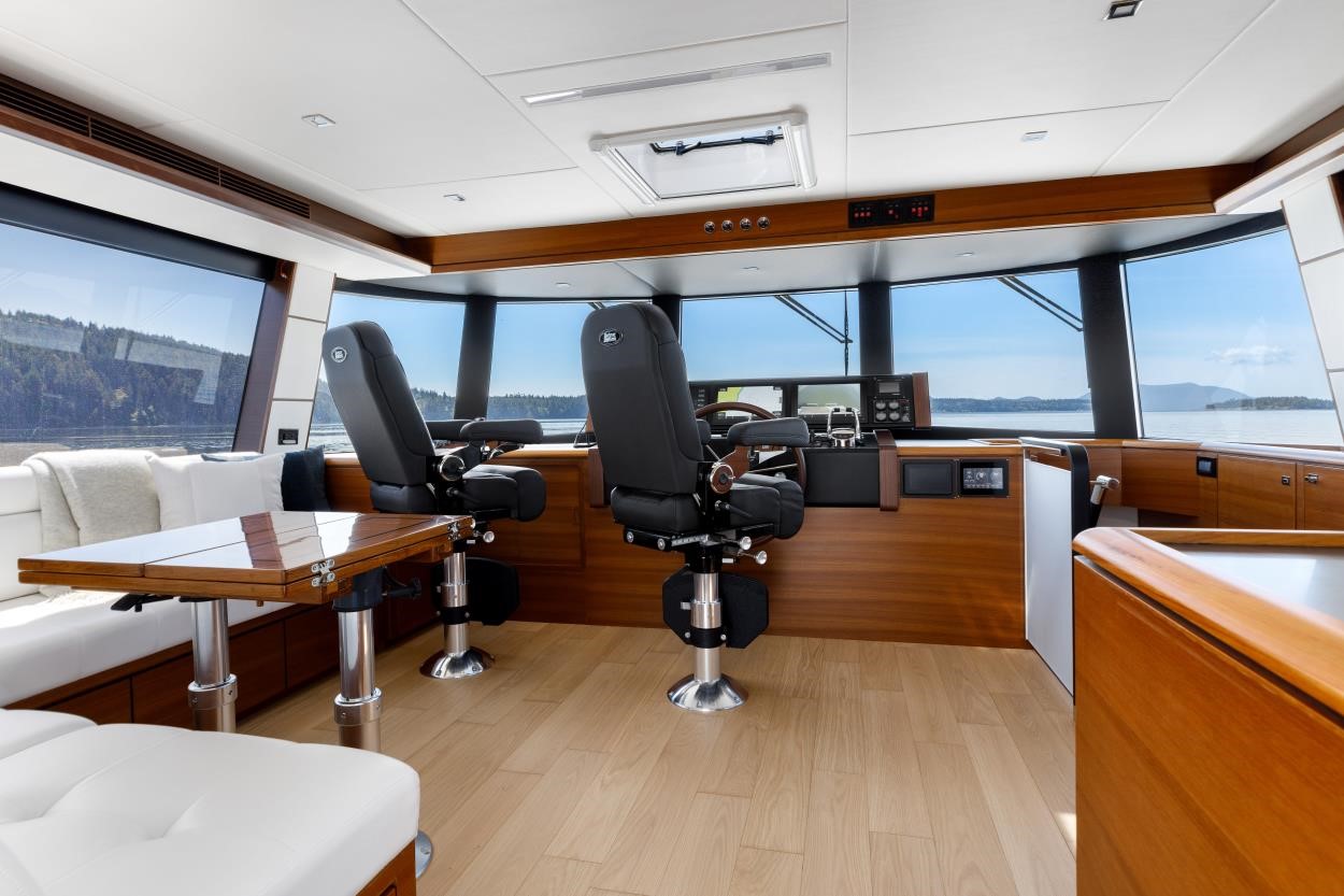 North Pacific 59' Pilothouse area