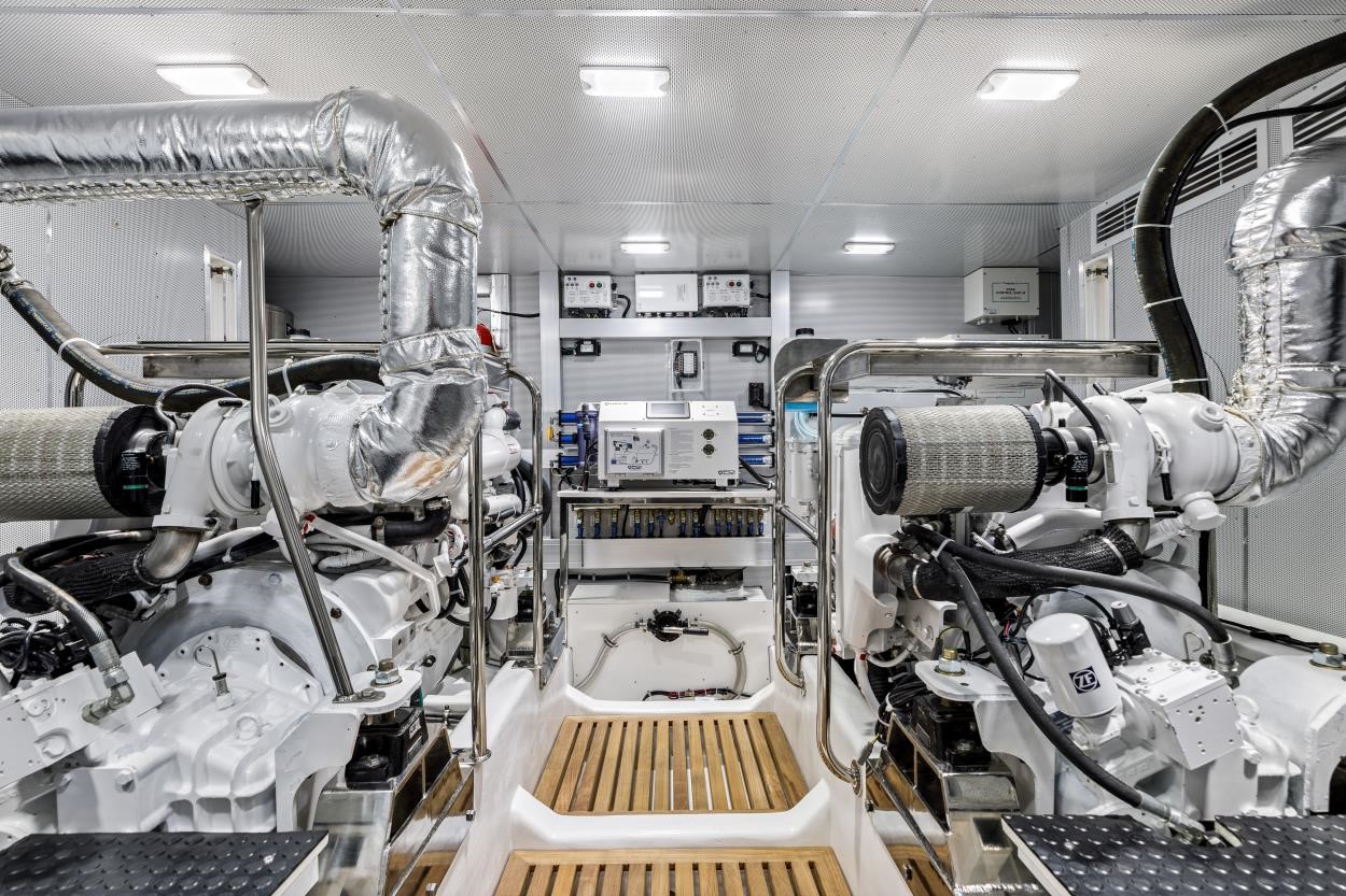 North Pacific 59' Pilothouse engine room