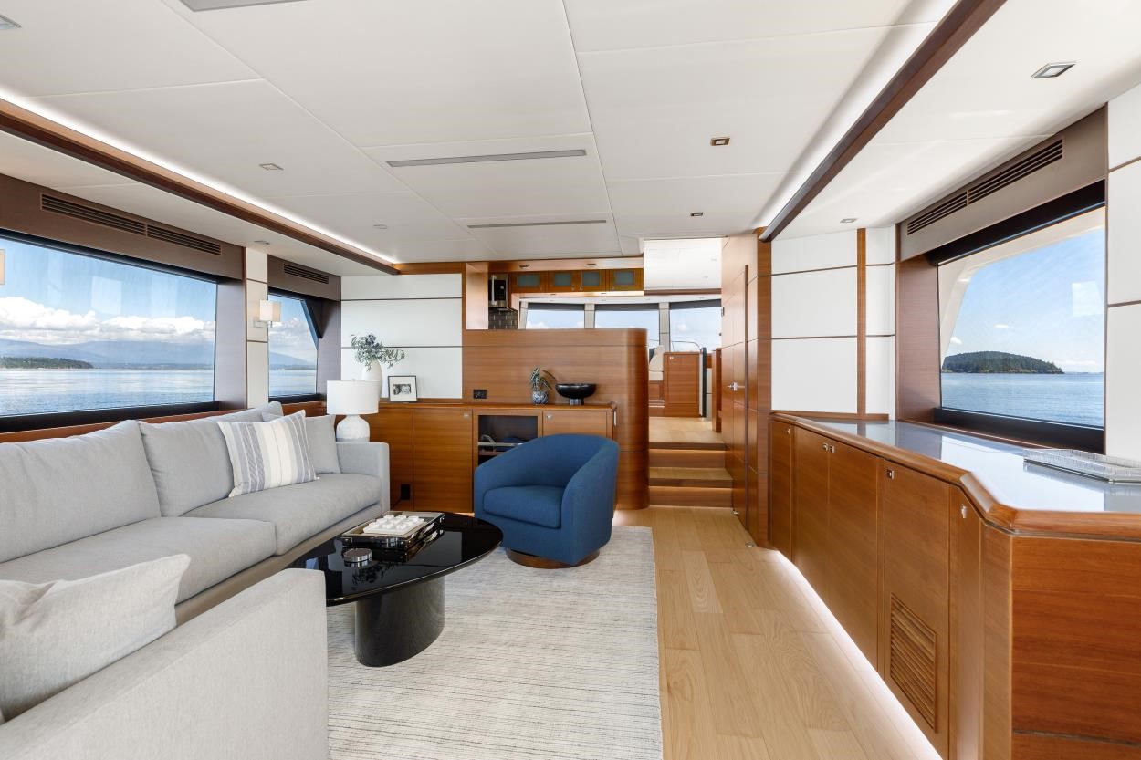 North Pacific 59' Pilothouse wood and lighting