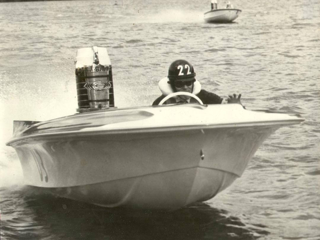 Paul Allison racing speed boat