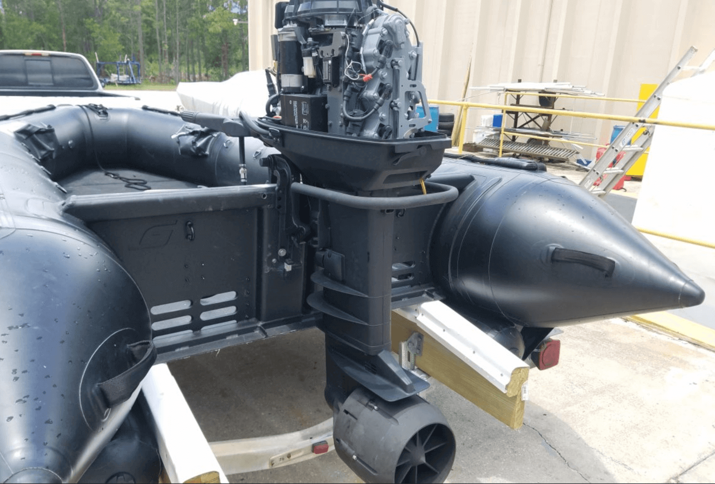 Raider outboards with the pump jet lower unit