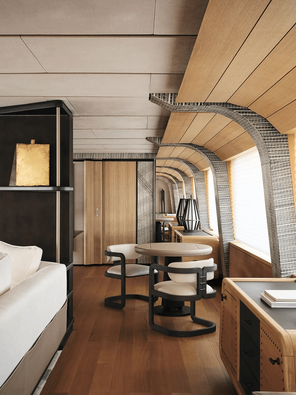 Rossinavi's 59m explorer yacht Akula furniture by FM Architettura