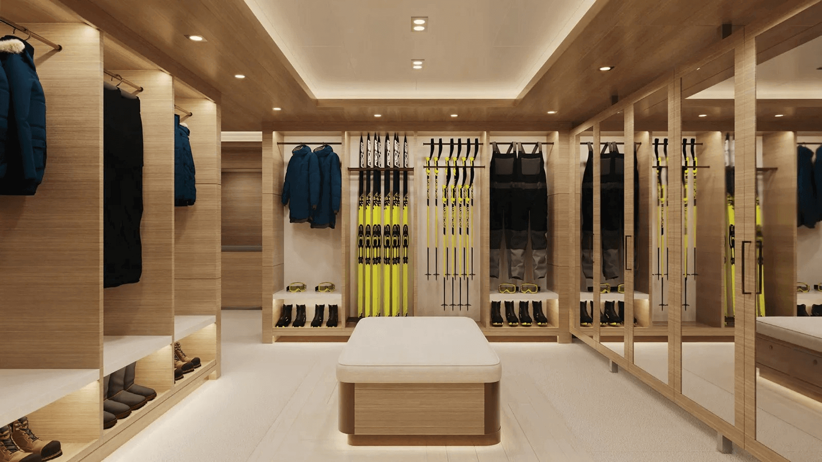World's largest yacht - storage/closet