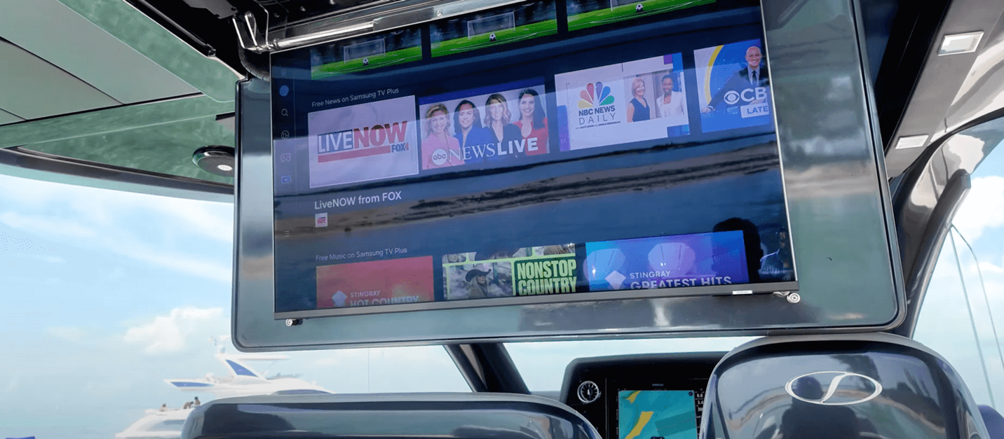 Schaefer V44 drop down, large screen television