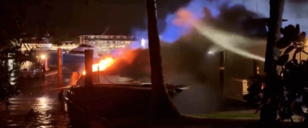 Accidents of the week, Boat Fire, Grounding, USCG, Drownings, Rescue Efforts